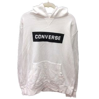 コンバース(CONVERSE)のコンバース パーカー 長袖 プルオーバー L 白 ホワイト /RT(パーカー)