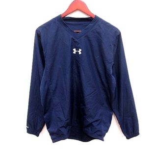 アンダーアーマー(UNDER ARMOUR)のアンダーアーマー カットソー Vネック 長袖 SM 紺 ネイビー /RT(Tシャツ/カットソー(七分/長袖))