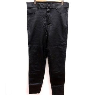 ザラ(ZARA)のザラ ZARA パンツ レザー風 L 黒 ブラック /RT(その他)