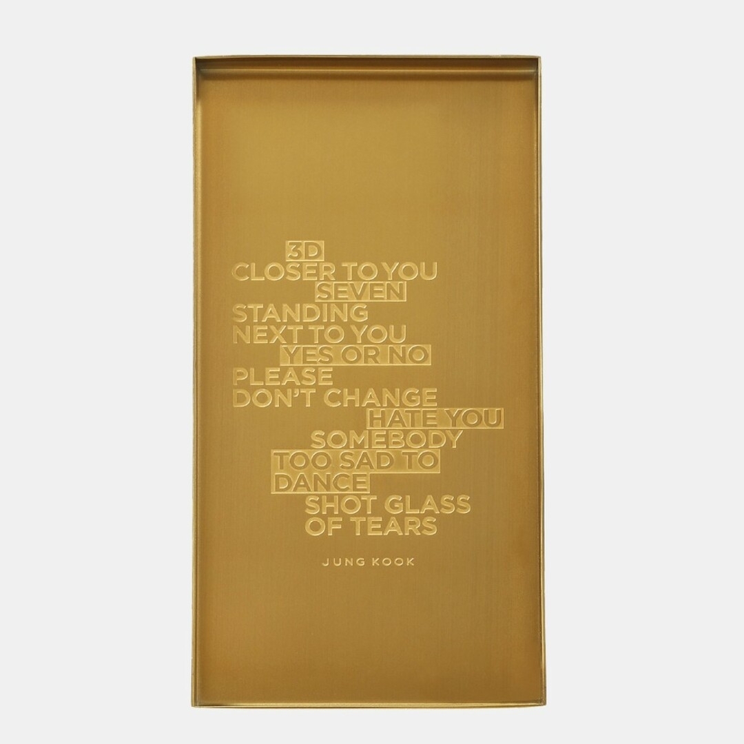 未開封】BTS ジョングク『GOLDEN』アクセサリートレイ 公式 グク 未開封】BTS ジョングク『GOLDEN』アクセサリートレイ 公式 グク
