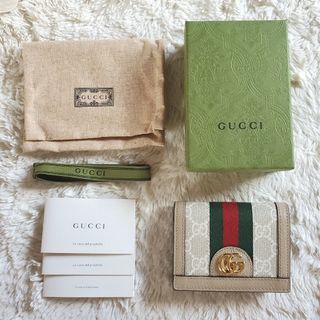 Gucci - GUCCI グッチ 折財布 GGマーモント キャンバス 24560 2091の