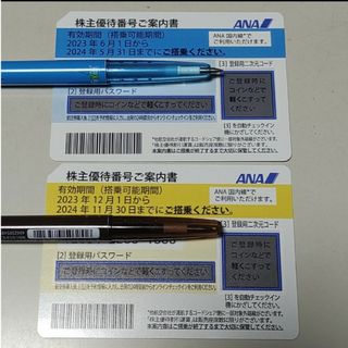 番号通知 即日 可！ANA 2枚 往復分 航空券 50％ 半額 飛行機 株主優待(その他)