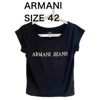 アルマーニジーンズ(ARMANI JEANS)のARMANI JEANS アルマーニジーンズ 半袖 Tシャツ ロゴプリント 42(Tシャツ(半袖/袖なし))