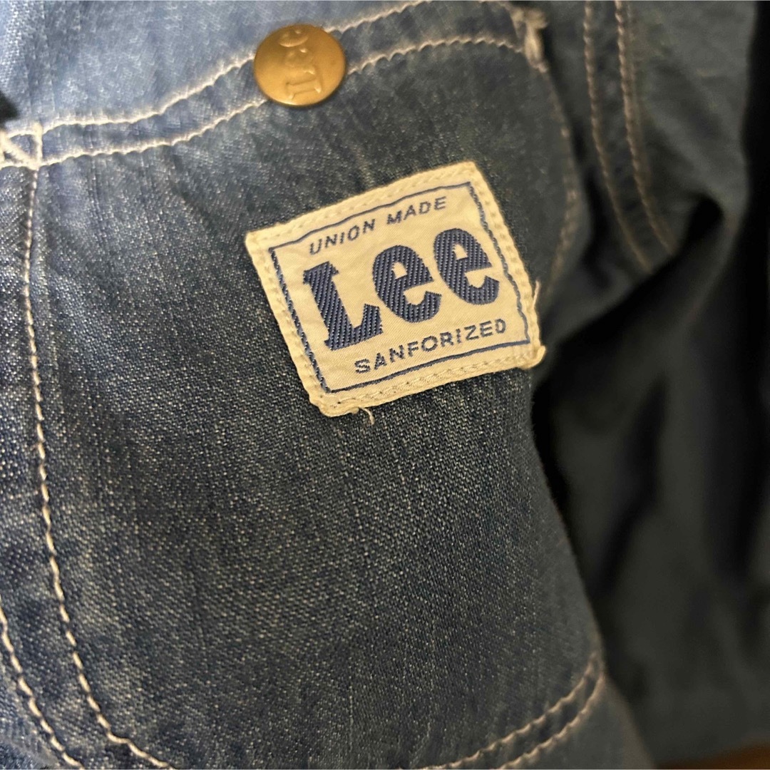 Lee(リー)のLee デニム シャツ ワンピース レディースのワンピース(ひざ丈ワンピース)の商品写真