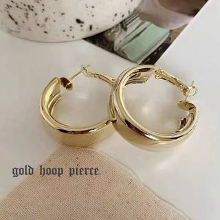 gold hoop pierce(ピアス)