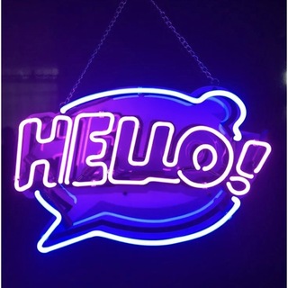 オリジナル　ネオンサイン HELLO ネオン管 省エネ 大人気　オーダーメイド (店舗用品)