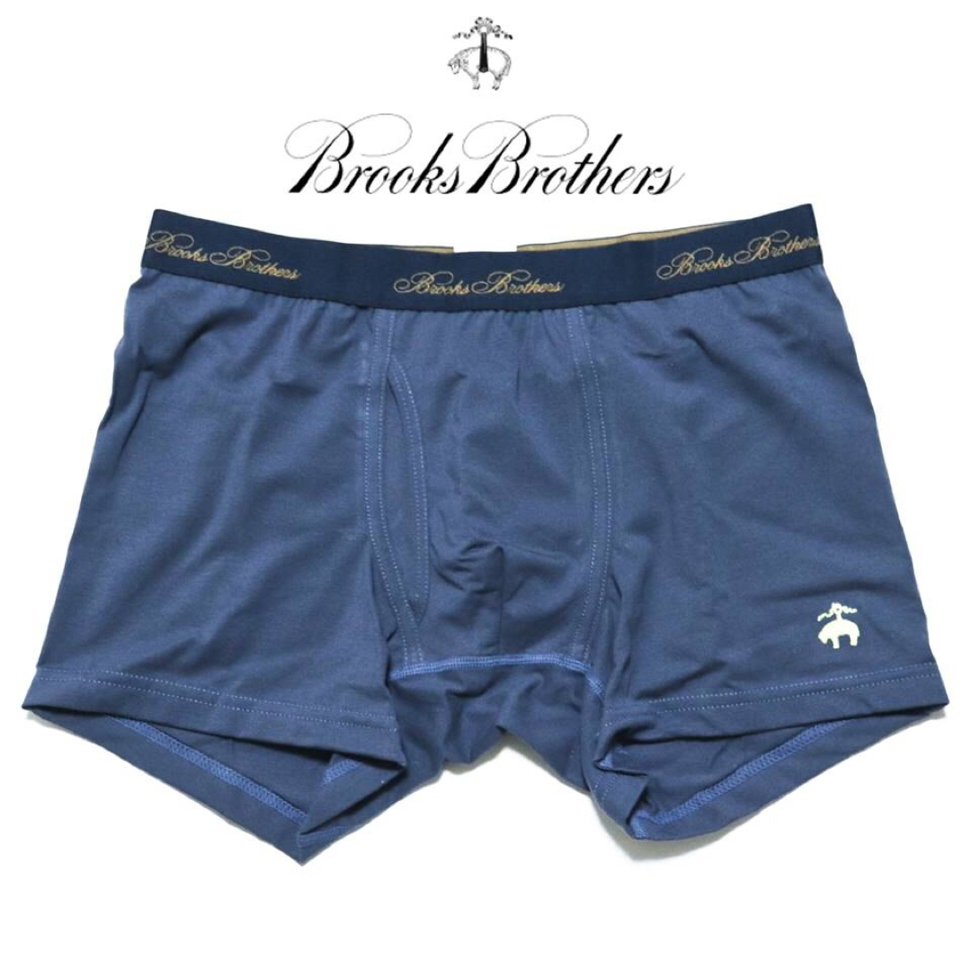 Brooks Brothers(ブルックスブラザース)の《ブルックスブラザーズ》箱付新品 ウエストロゴ ボクサーパンツ L(84~94) メンズのアンダーウェア(ボクサーパンツ)の商品写真