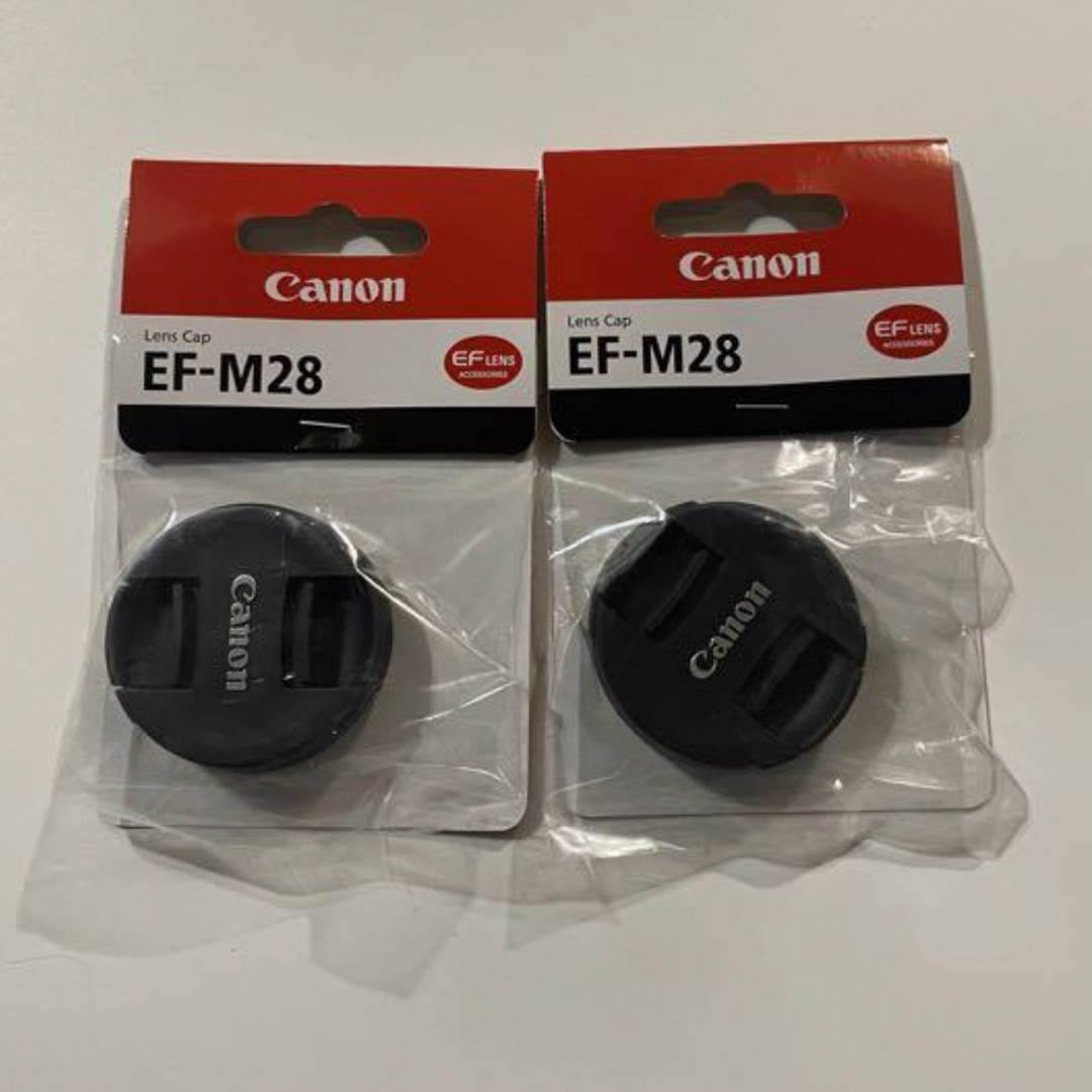 新品　キヤノン Canon EF-M28 [レンズキャップ] 2コセット スマホ/家電/カメラのカメラ(その他)の商品写真