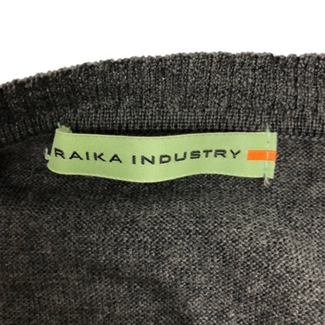 other(アザー)のRAIKA INDUSTRY ベスト Vネック 無地 チャコールグレー レディースのトップス(ベスト/ジレ)の商品写真