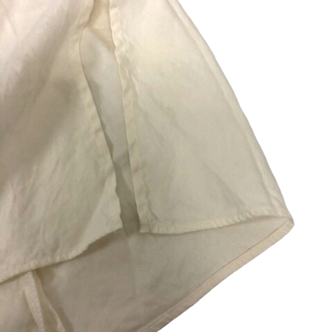 エレンディーク ワンピース リネン混 サイドスリット 七分袖 ロング丈 1 白 レディースのワンピース(その他)の商品写真