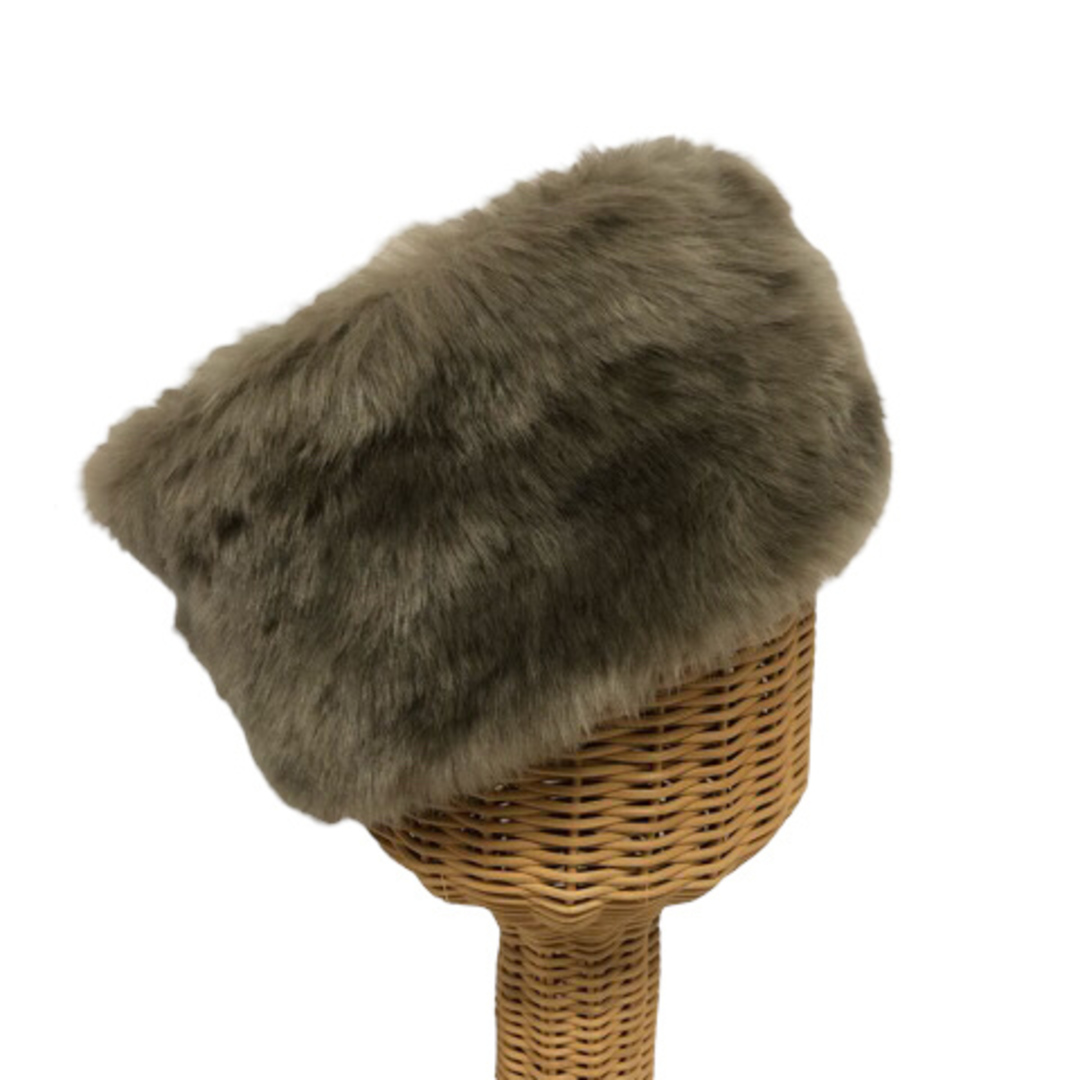 AZUL by moussy(アズールバイマウジー)のアズールバイマウジー 帽子 コサック帽 ロシア帽 ファー FREE グレージュ レディースの帽子(その他)の商品写真