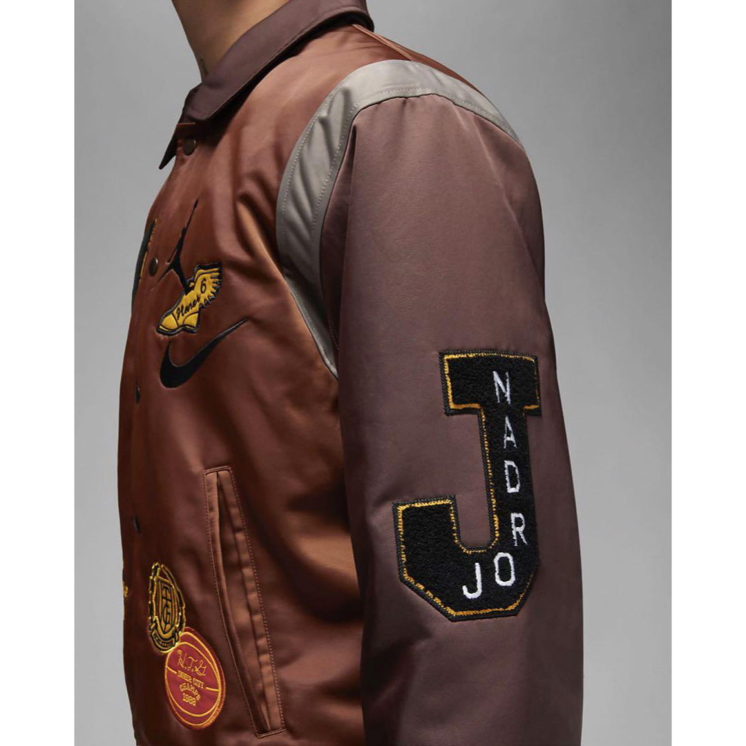 NIKE(ナイキ)のジョーダン ブランド ジョーダン ウェストブルック ヘリテージ VAR JKT メンズのジャケット/アウター(スタジャン)の商品写真