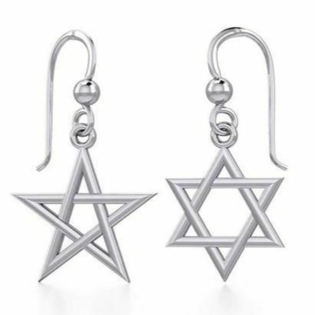 PeterStone: Star Of David Pentacle Ear..レディース