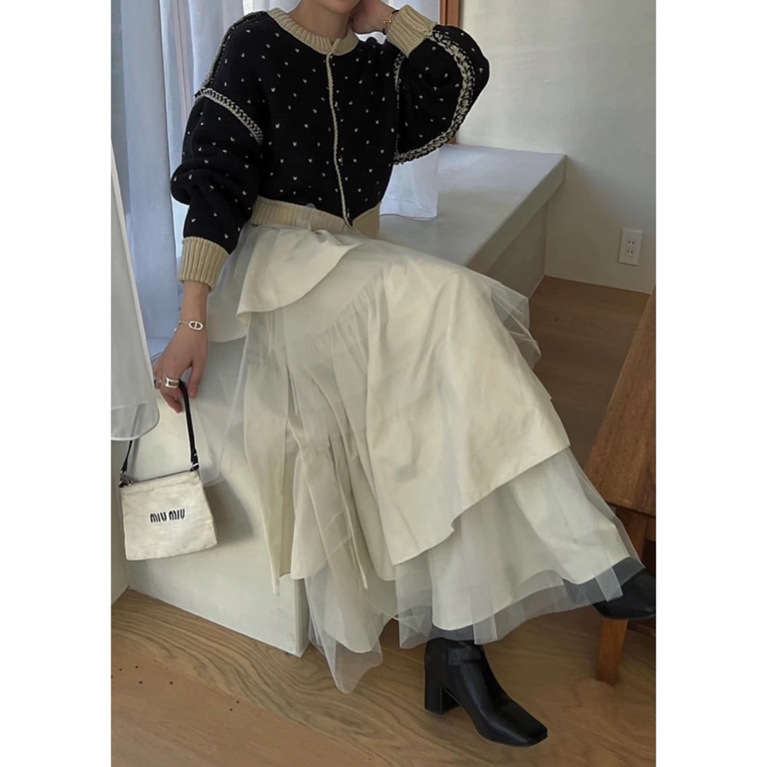 willfully random tiered tulle & pongeeSKの通販 by m,s shop｜ラクマ