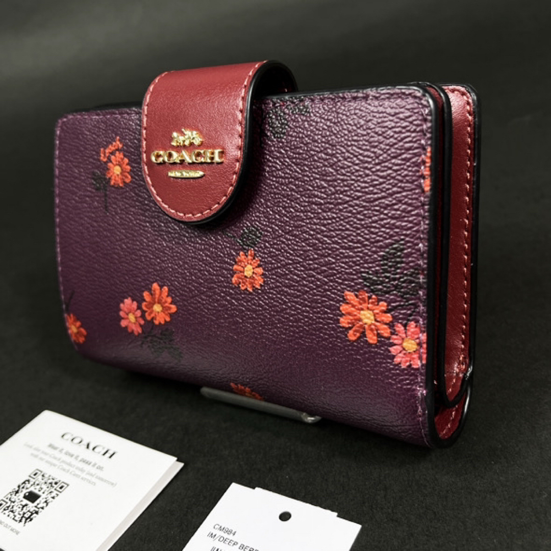 COACH コーチ カントリー フローラル 二つ折り財布 CM984 花柄 新品