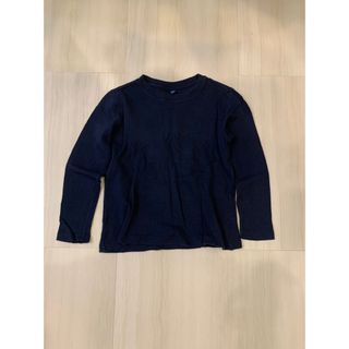 ユニクロ(UNIQLO)のユニクロ　ロンT 紺色　120 男女兼用(Tシャツ/カットソー)