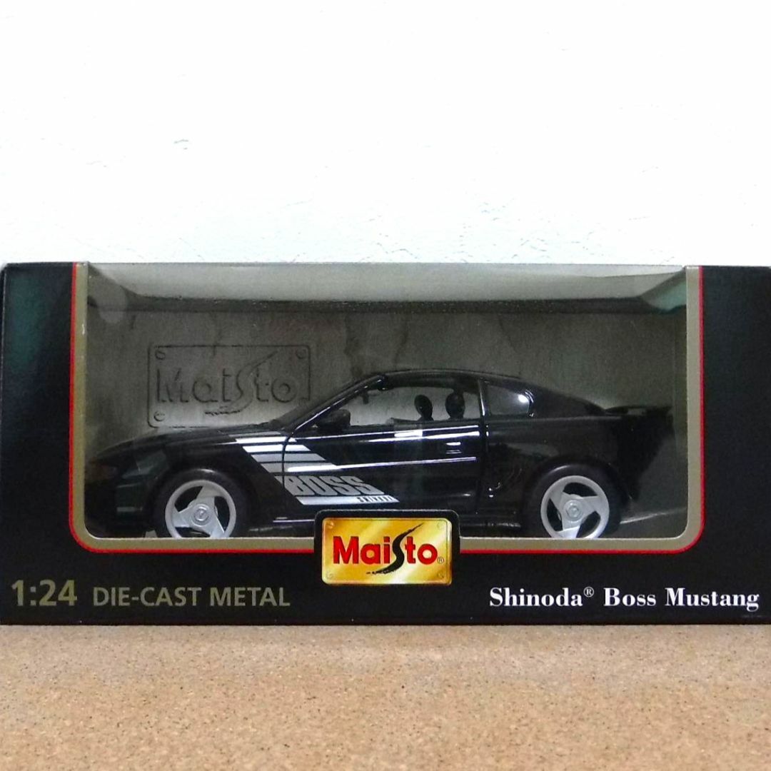 【Maisto】1/24 Sinoda Boss Mustang (黒)