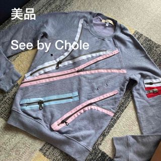 シーバイクロエ(SEE BY CHLOE)のSee by Chole シーバイクロエ　ダメージ　スウェット(トレーナー/スウェット)