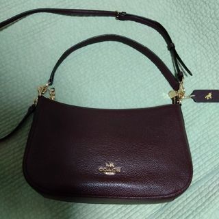 コーチ(COACH)の極美品‼️コーチ　COACH　ミニバッグ　ショルダー　斜めがけ　バーガンディ(ショルダーバッグ)