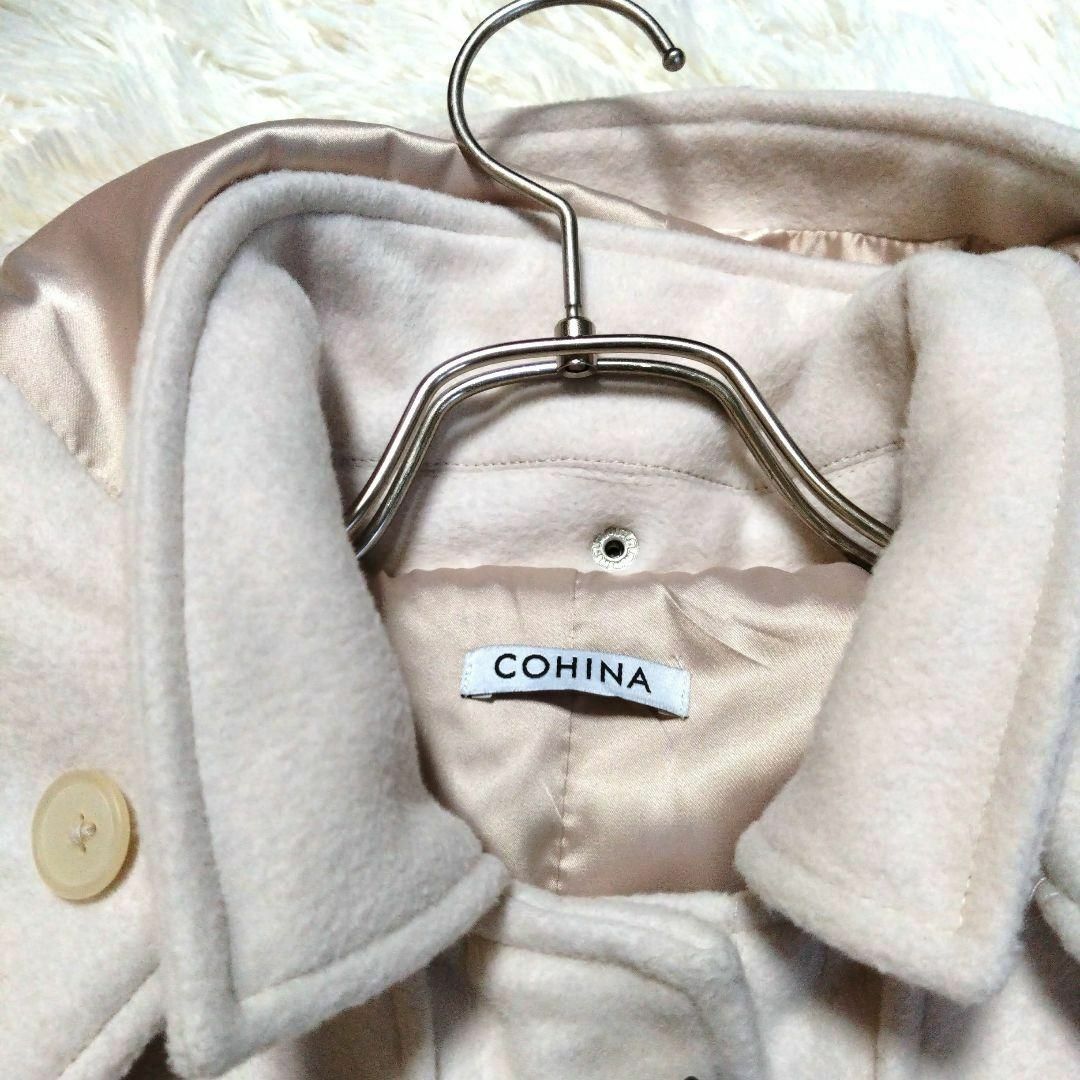 COHINA(コヒナ)のコヒナ　スタンダードダッフルコート　ピンク　COHINA レディースのジャケット/アウター(ダッフルコート)の商品写真