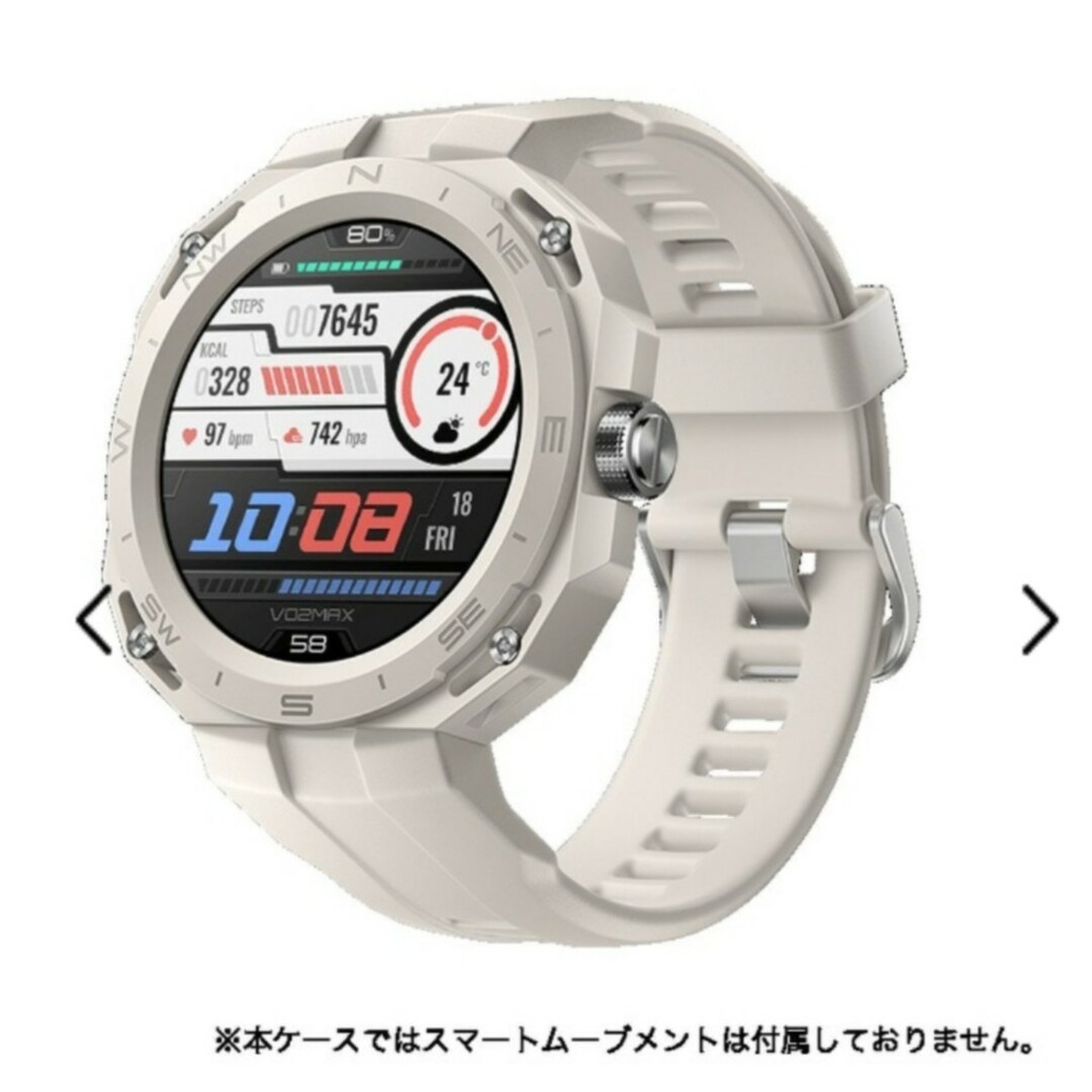 HUAWEI(ファーウェイ)のHUAWEI WATCH GT Cyber Case スペースグレイ グレー メンズの時計(ラバーベルト)の商品写真