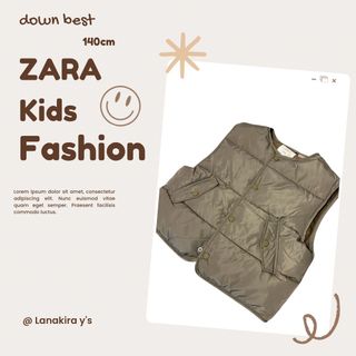 ザラ(ZARA)のZARA  ザラ　: 子供服　キッズ　中綿　ベスト　アウター　110cm(ジャケット/上着)