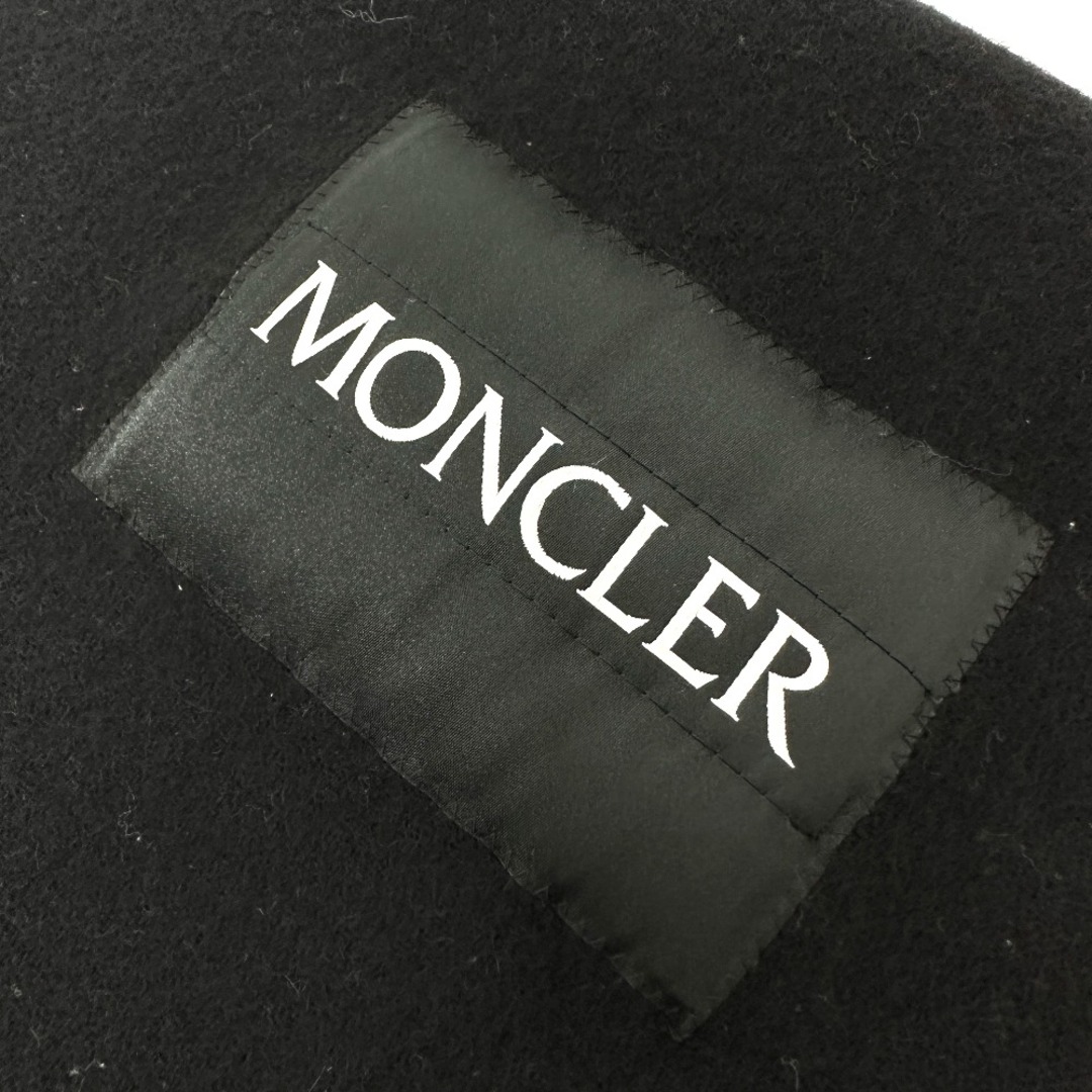 MONCLER(モンクレール)のモンクレール MONCLER SCIARPA ロゴ マフラー ウール ブラック レディースのファッション小物(マフラー/ショール)の商品写真
