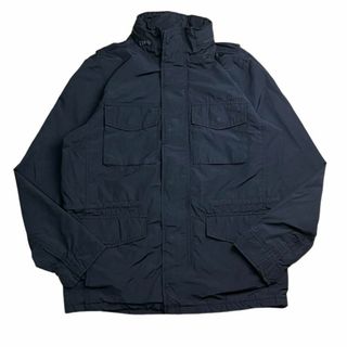 ギャップ(GAP)のGap 古着　ナイロン　ジャケット　ブルゾン　マルチポケット　ネイビー　フード(ブルゾン)