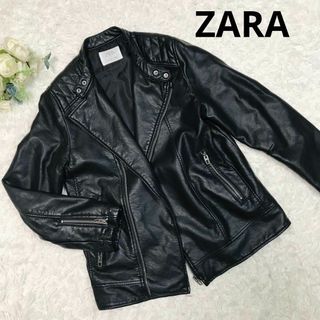 ザラ(ZARA)のZARA 152センチ　合皮　革ジャン　男女兼用(ジャケット/上着)