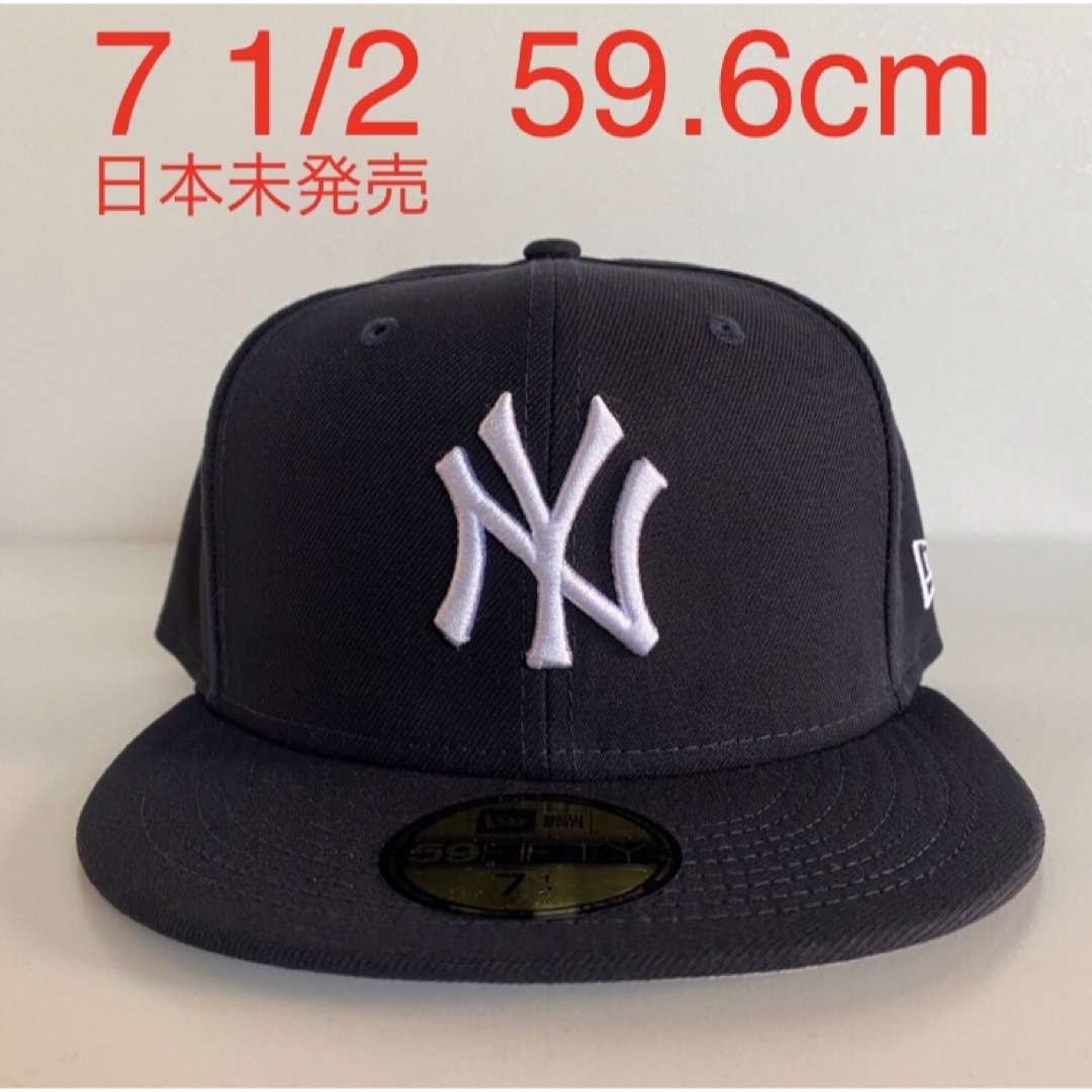 ツバ裏グレー ヤンキース ニューエラ キャップ New Era Cap 1/2帽子