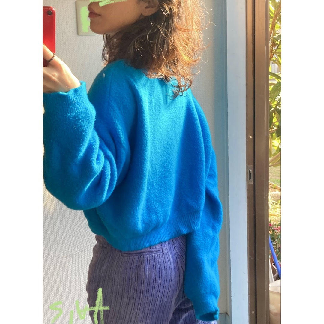 ZARA(ザラ)のZARA blue short Knit ✳︎  レディースのトップス(ニット/セーター)の商品写真