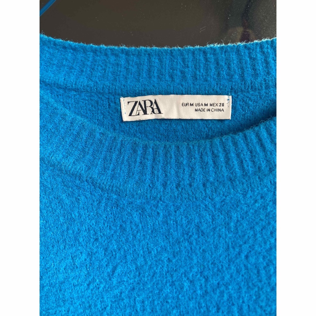 ZARA(ザラ)のZARA blue short Knit ✳︎  レディースのトップス(ニット/セーター)の商品写真