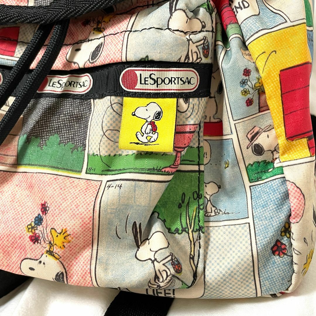 レスポートサック LeSportsac × PEANUTS スヌーピー リュックカラーブラック