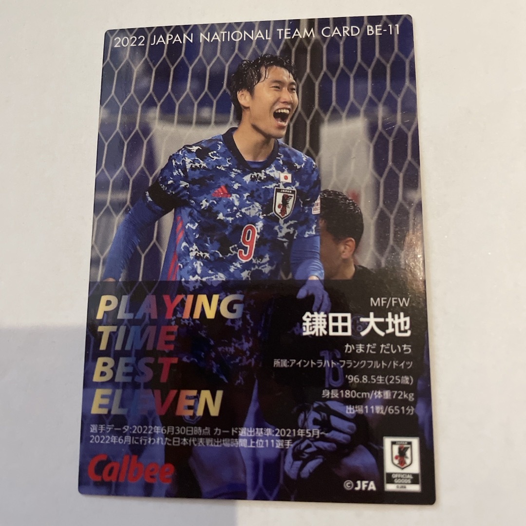 鎌田大地　Jリーグカード エンタメ/ホビーのタレントグッズ(スポーツ選手)の商品写真