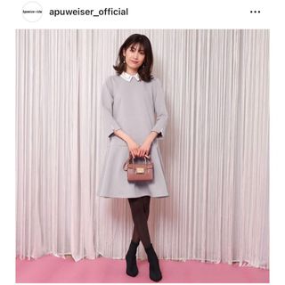 Apuweiser-riche - アプワイザー 今季 ティアードミニワンピースの通販 ...