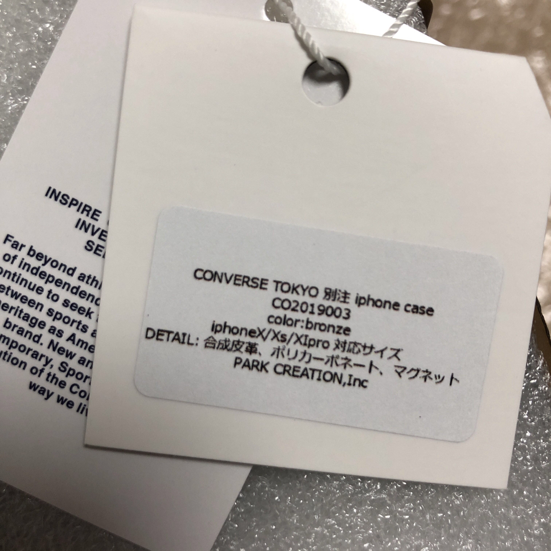 CONVERSE TOKYO(コンバーストウキョウ)のCONVERSE TOKYO×A SCENEコラボ iPhoneケース スマホ/家電/カメラのスマホアクセサリー(iPhoneケース)の商品写真