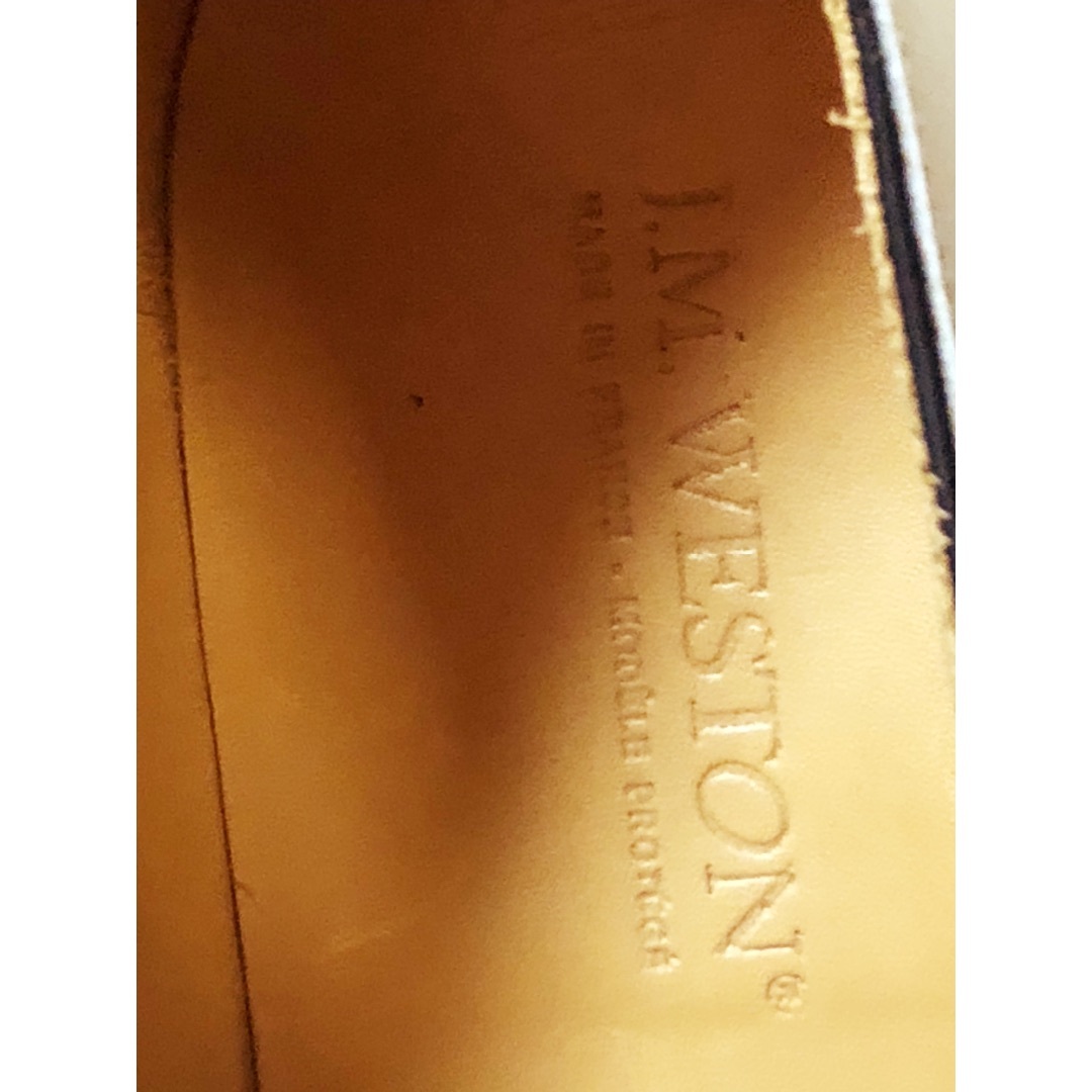 J.M. WESTON(ジェーエムウエストン)の¥154000未使用ジェイエムウエストン★キルト￥9800付★ゴルフ紺白23.5 レディースの靴/シューズ(スリッポン/モカシン)の商品写真