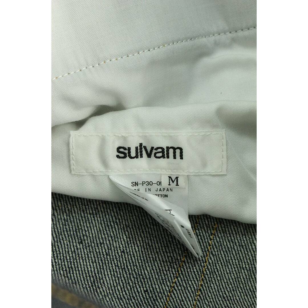 sulvam(サルバム)のサルバム  SN-P30-090 バックポケット刺繍ストレートデニムパンツ メンズ M メンズのパンツ(デニム/ジーンズ)の商品写真