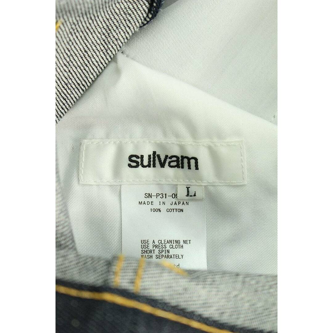 sulvam(サルバム)のサルバム  SN-P31-090 バックポケット刺繍ブーツカットデニムパンツ メンズ L メンズのパンツ(デニム/ジーンズ)の商品写真