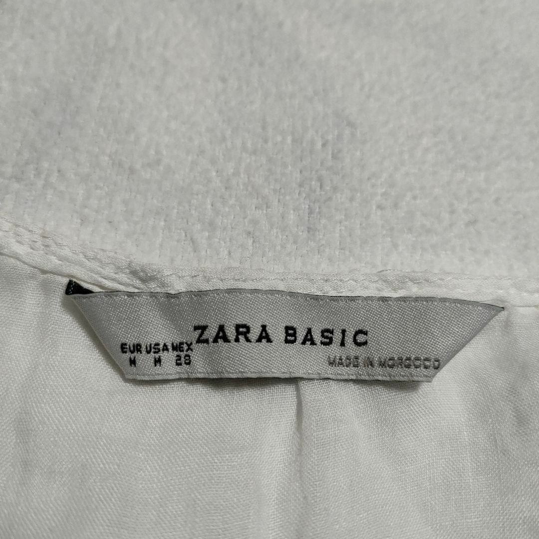 ZARA(ザラ)のZARA BASIC　ザラベーシック　(M)　チュニックブラウス　貝ボタン レディースのトップス(チュニック)の商品写真
