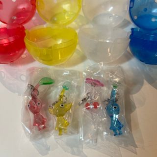 バンダイ(BANDAI)のピクミン ガチャ めじるしアクセサリー 4個セット(キャラクターグッズ)