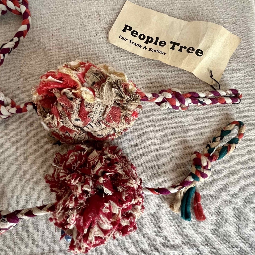 People Tree(ピープルツリー)のピープルツリー　フェアトレード　リサイクルサリー　ハンギング　収納　ガーランド インテリア/住まい/日用品のインテリア小物(その他)の商品写真