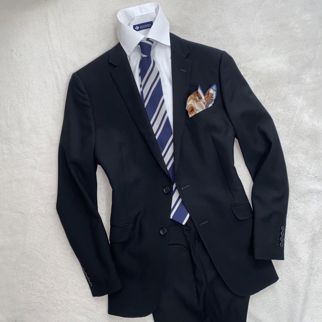 THE SUIT COMPANY(スーツカンパニー)のSUITSELECT ブラックスーツ　96/A7  L位　オールシーズン　通年 メンズのスーツ(セットアップ)の商品写真