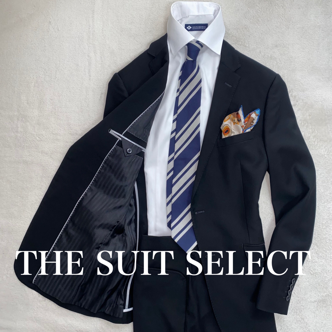 THE SUIT COMPANY(スーツカンパニー)のSUITSELECT ブラックスーツ　96/A7  L位　オールシーズン　通年 メンズのスーツ(セットアップ)の商品写真