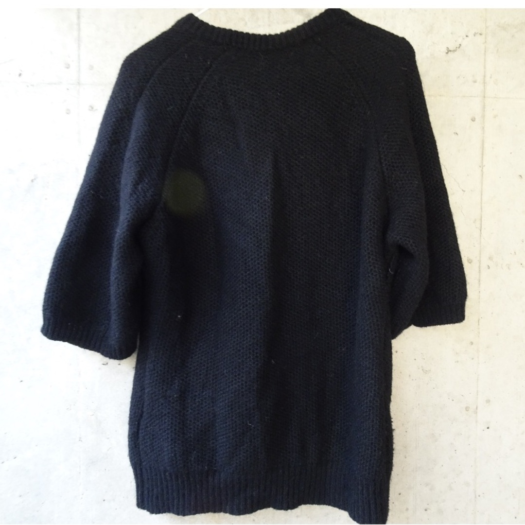 Yohji Yamamoto(ヨウジヤマモト)のYohji yamamo +noir ニット黒 女性［送料込］ レディースのトップス(ニット/セーター)の商品写真