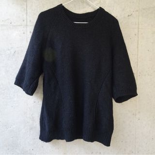 ヨウジヤマモト(Yohji Yamamoto)のYohji yamamo +noir ニット黒 女性［送料込］(ニット/セーター)