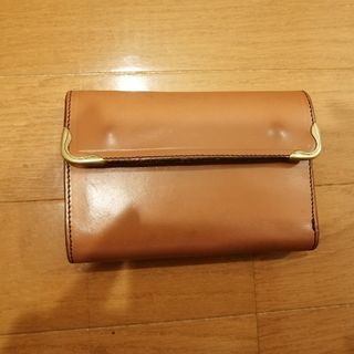 池之端銀革店 三つ折り財布 Cramp UKブライドルレザー TAN(折り財布)