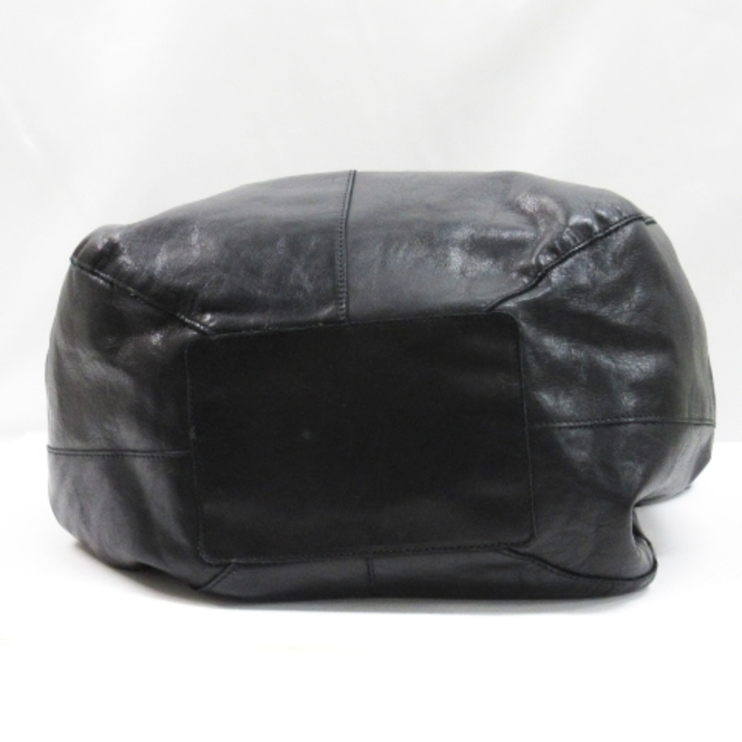 Jurgen Lehl(ヨーガンレール)のヨーガンレール ショルダー バッグ トート レザー ブラック ■ECS レディースのバッグ(ショルダーバッグ)の商品写真