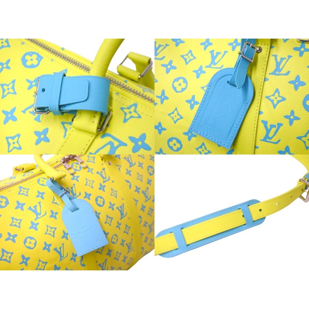 LOUIS VUITTON(ルイヴィトン)の極美品 LOUIS VUITTON ルイヴィトン M21869 キーポルバンドリエール50 モノグラムプレイグラウンド イエロー 中古 58662 レディースのバッグ(ボストンバッグ)の商品写真