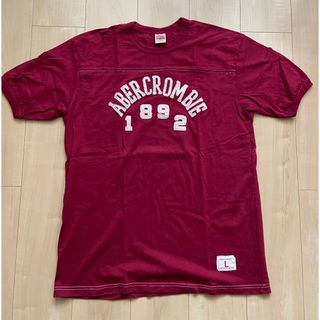 アバクロンビーアンドフィッチ(Abercrombie&Fitch)のアバクロ　プリントTシャツ　レッド　赤　Abercrombie & Fitch(Tシャツ/カットソー(半袖/袖なし))